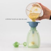 Maccie Refillable Food Pouch - Lime Green